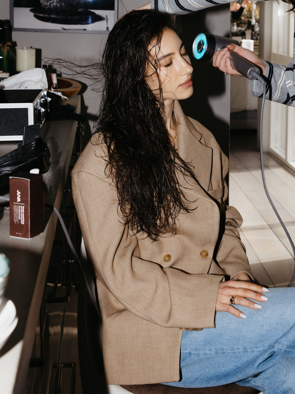 Woman with long healthy hair