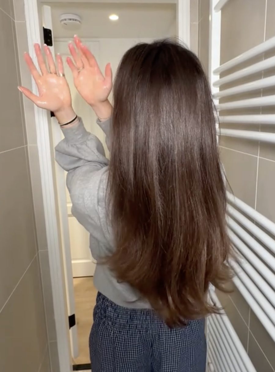 Niki's haar na een jaar pre-wash oiling